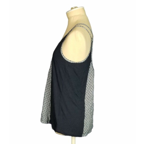 Cabi Tank Top Blue/White Printi Keyhole Back Top Size XS - Picture 2 of 4